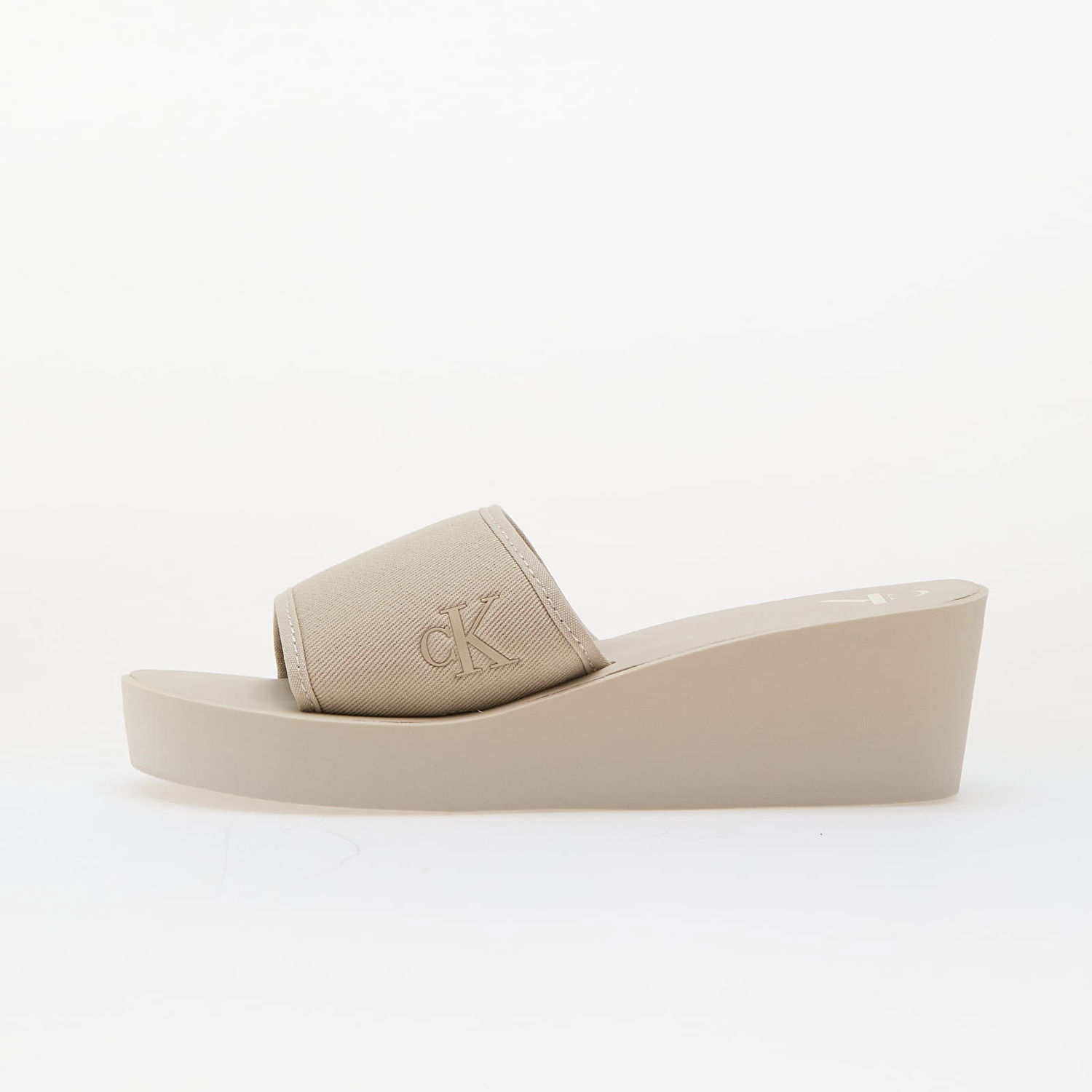 Tennarit ja kengät CALVIN KLEIN Jeans Beach Wedge Slide Ca Beige Beige | YW0YW01725 ACF, 0