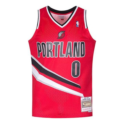 Jersey Mitchell & Ness Mitchell & Ness Portland Blazers Retro Fan Edition Jersey Punainen | SMJY3457-PTB12DLIUNRD