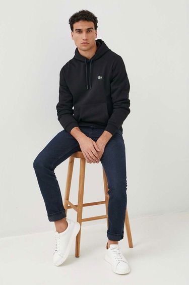 Huppari Lacoste Organic Cotton Hoodie Musta | SH9623, 0