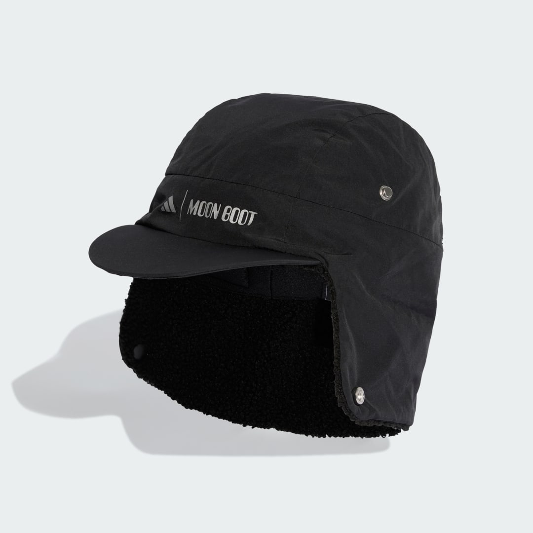 Korkki adidas Performance MOON BOOT Fleece-Lined Ear Flap Cap Musta | JL5070, 0