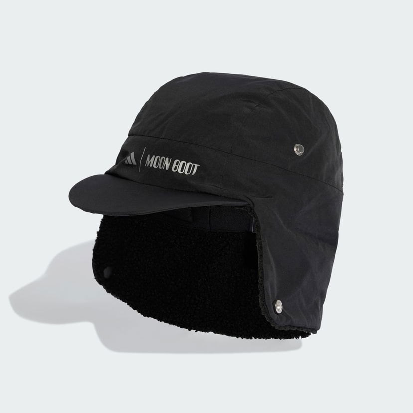 Korkki adidas Performance MOON BOOT Fleece-Lined Ear Flap Cap Musta | JL5070