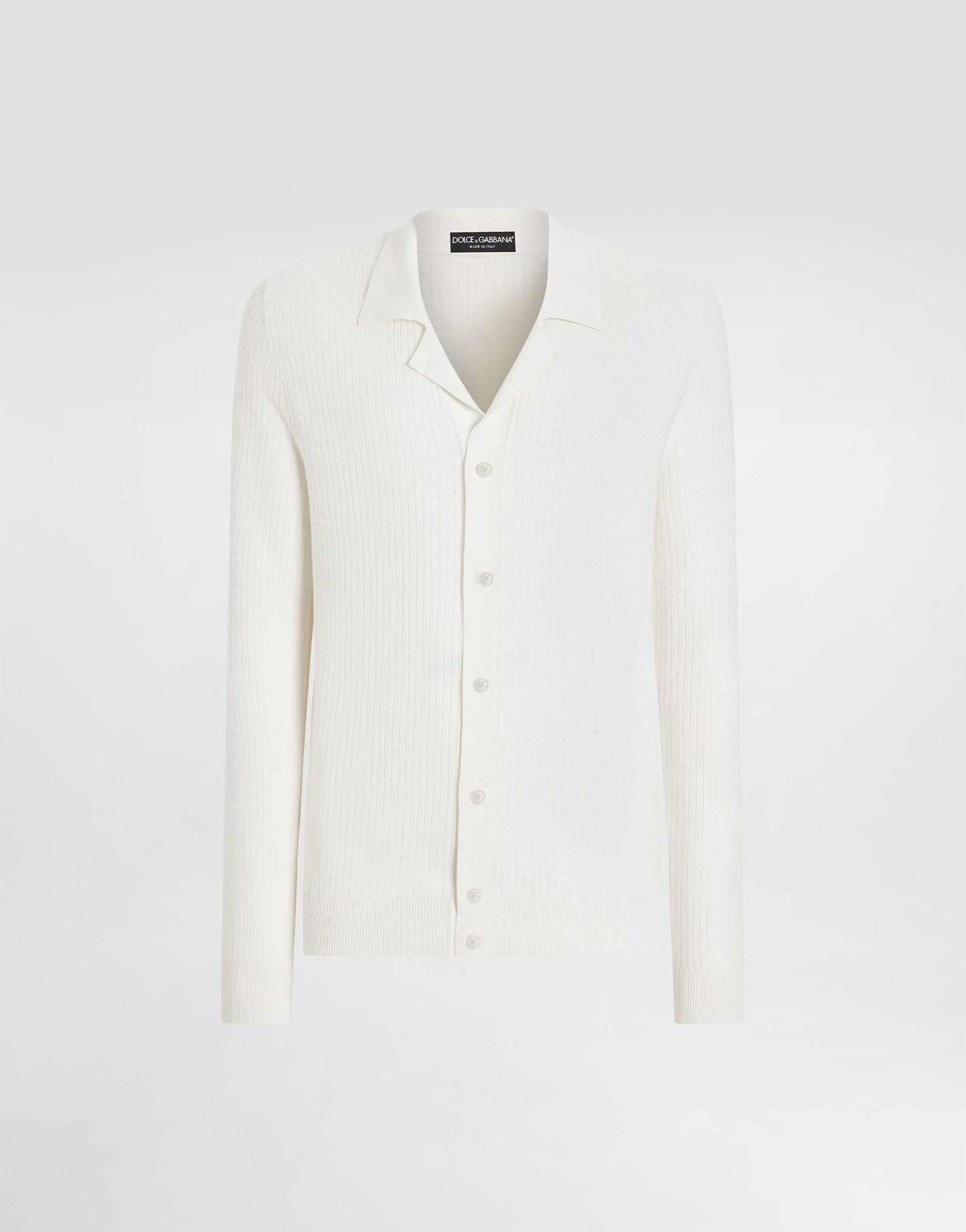 Paita Dolce & Gabbana Dolce & Gabbana Openwork Knit Shirt Valkoinen | GXVB9TJBCFPW0001, 0