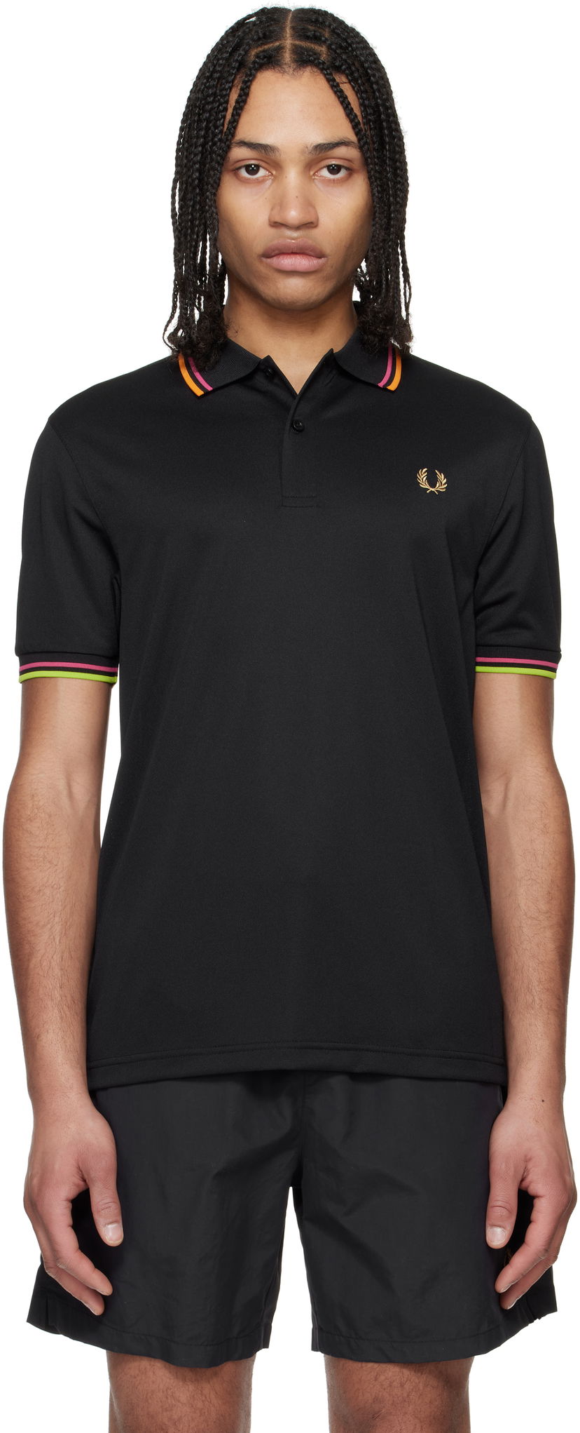 Poolopaita Fred Perry Fred Perry On Court Twin Tipped Polo Musta | M9839