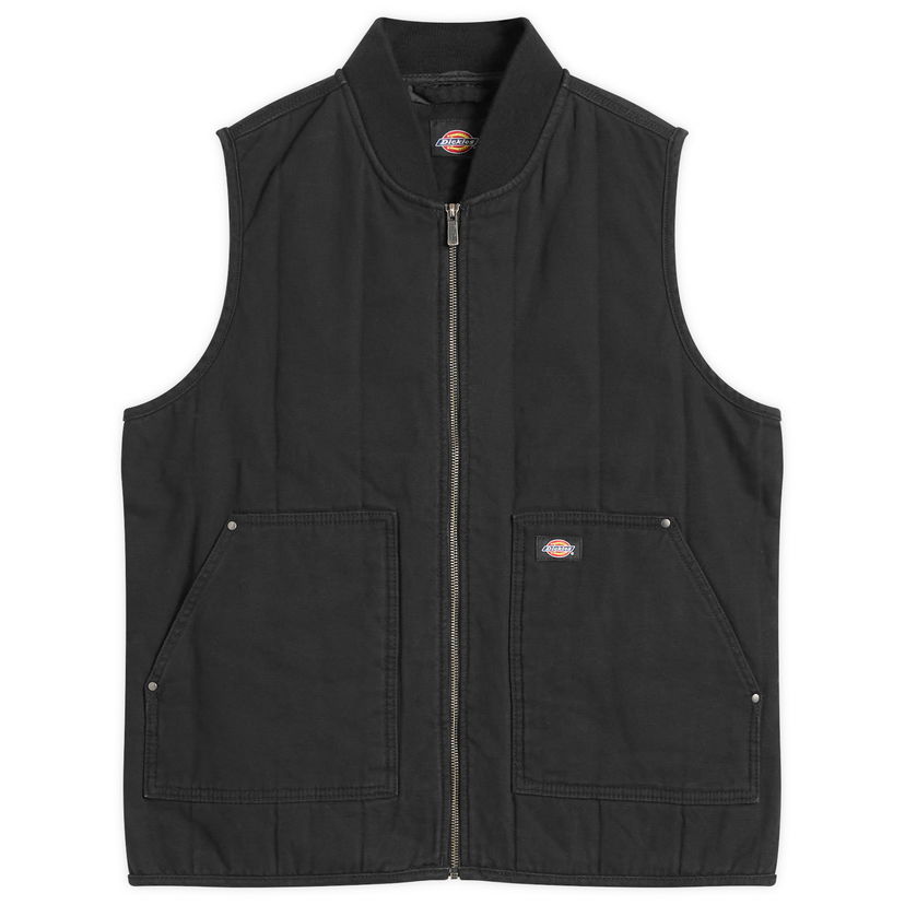 Liivi Dickies Quilted Canvas Vest, Size Large Musta | DK0A87O4BLK1