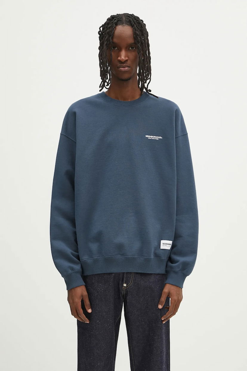 Huppari Neighborhood NEIGHBORHOOD Classic Sweat Shirt Ls Sininen | 242FPNH.CSM01