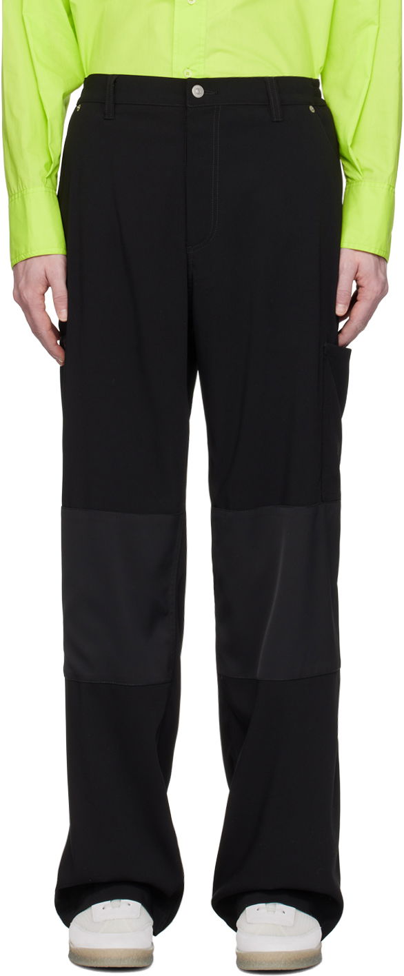 Housut Maison Margiela MM6 Pocket Trousers Musta | SH0KA0003 S78536