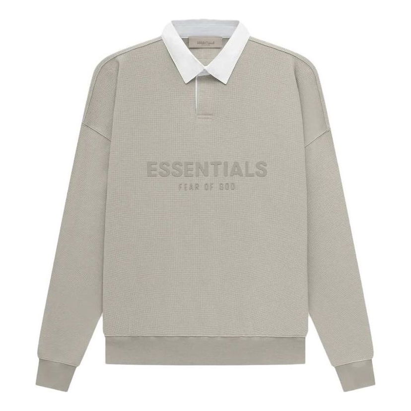 Poolopaita Fear of God Essentials Waffle Rugby Polo Harmaa | FOG-SS23-053