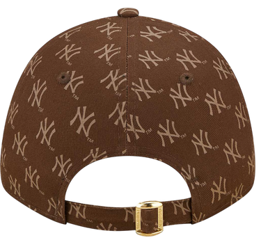 Lakit ja hatut New Era New York Yankees Monogram 9FORTY Adjustable Cap Ruskea | 60415890, 3