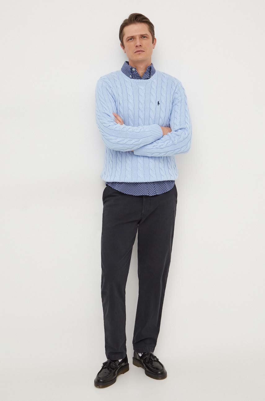 Villapaita Polo by Ralph Lauren Cable Knit Sweater Sininen | 710775885, 1