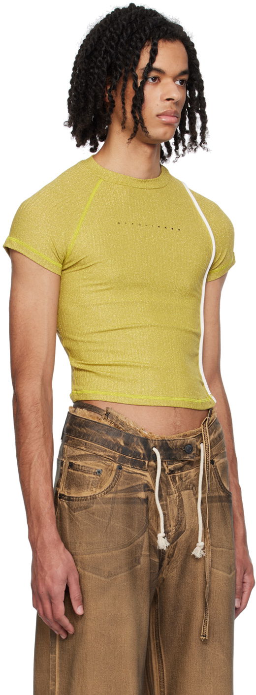 Crop top Ottolinger Ottolinger Cropped T-Shirt Keltainen | 407203, 1