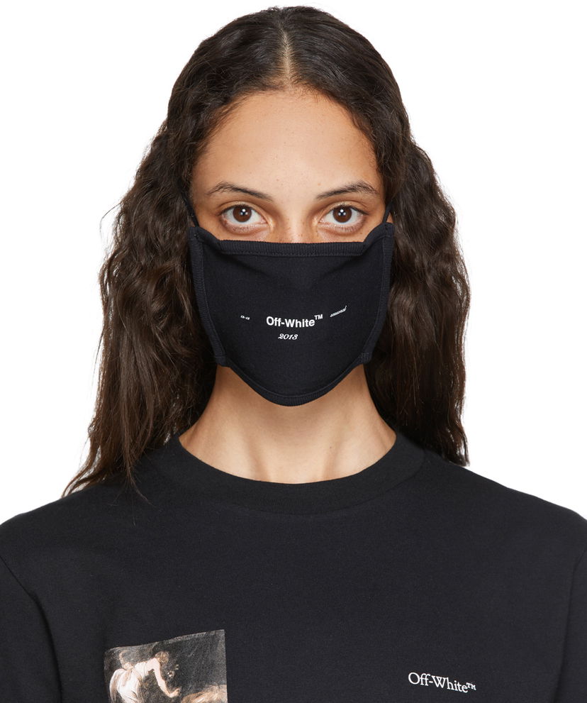 Vaatteet Off-White Black Logo Mask Musta | OMRG002E20FAB0021001