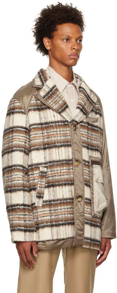 Takki Feng Chen Wang Feng Chen Wang Paneled Jacket Beige | FMF14CT06, 1