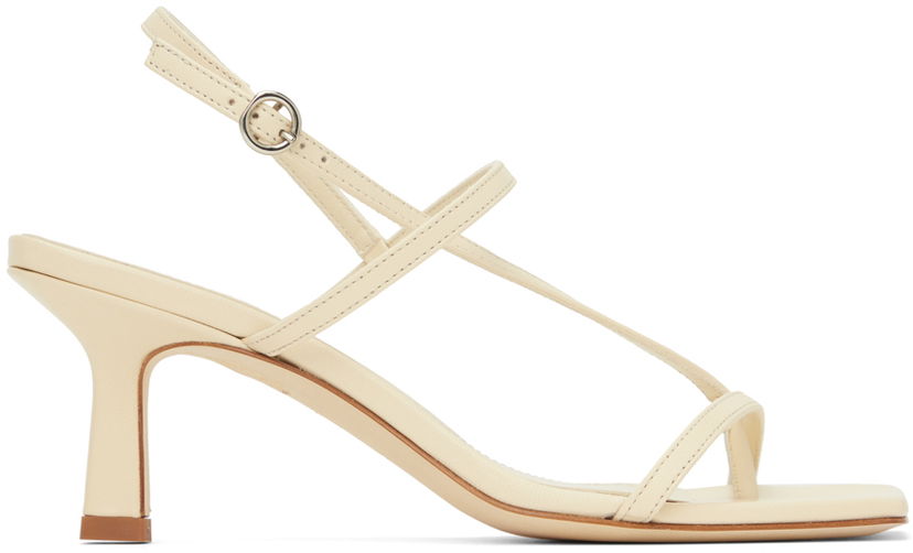 Asusteet Aeyde Aeyde Elise Heeled Sandals Beige | A11-HS-ASTS65CI-0121-100-007