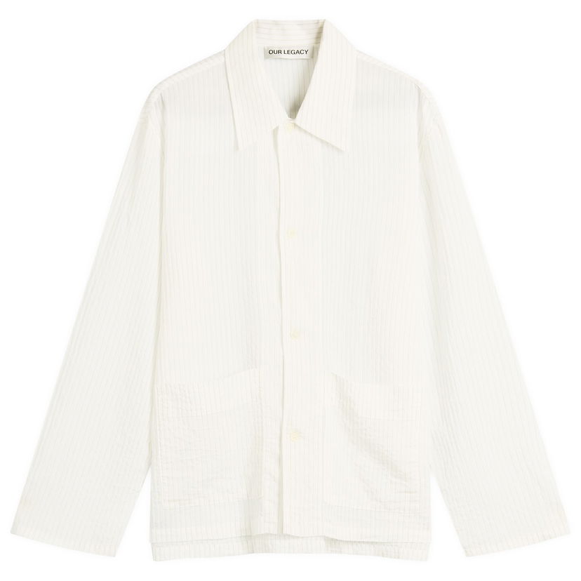 Paita OUR LEGACY Our Legacy Haven Stripe Viscose Jacket Valkoinen | M2252HB