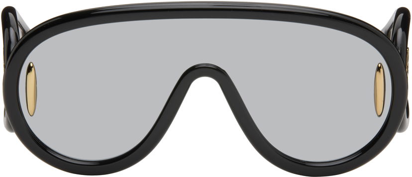 Aurinkolasit Loewe Wave Mask Sunglasses Musta | LW40108I 192337136399