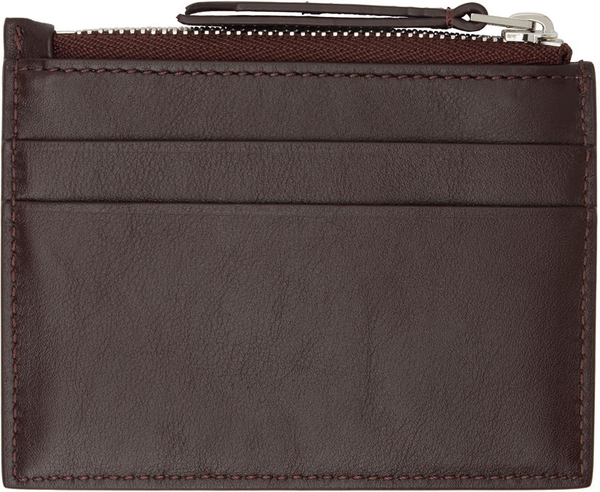 Lompakko LANVIN Burgundy Zipped Card Holder Beige | LM-SLSWZ4-PIEN-A24, 1