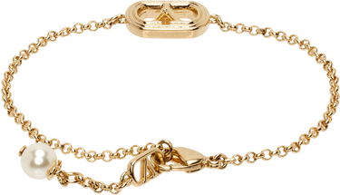 Rannerengas Valentino Valentino Garavani Oval Chain Bracelet with Pearl Metallinen | 6Y2J0S37UXM, 1