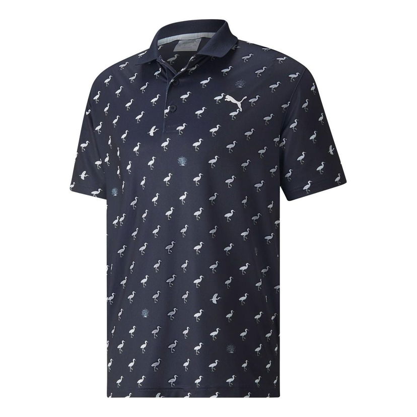Poolopaita Puma Egrets Print Polo Shirt Sininen | 533794-02