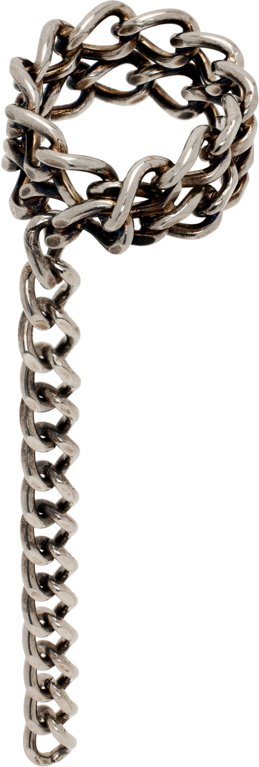 Sormus Dries Van Noten Dries Van Noten Curb Chain Ring Metallinen | 251-028216-061