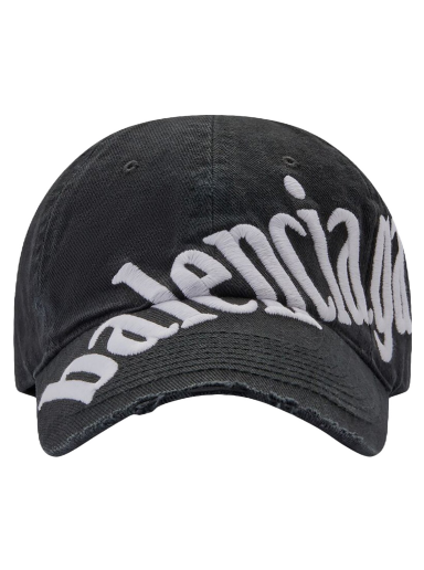 Korkki Balenciaga Diagonal Baseball Cap Musta | 680738410B20107