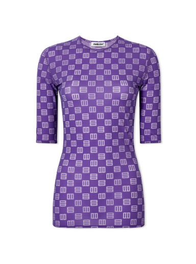 T-paita Ambush Monogram Fitted Tee Violetti | BWAA024S22JER0013536