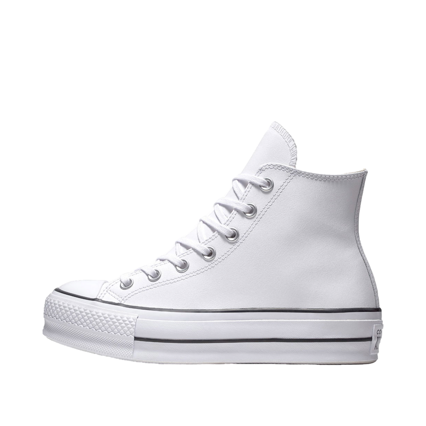 Tennarit ja kengät Converse Chuck Taylor All Star Platform Leather High-Top Valkoinen | 561676C