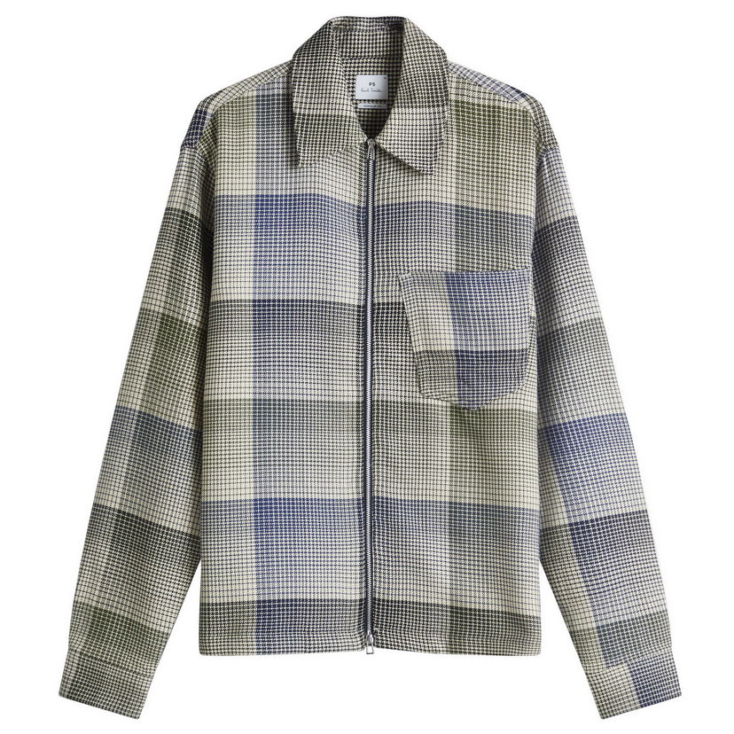 Paita Paul Smith Paul Smith Zip Front Plaid Shirt Monivärinen | M2R-366Z-P22265-60