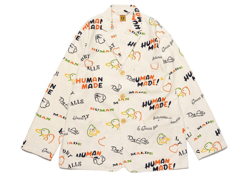 Takki Human Made Duck Printed Jacket Beige | HM25JK009