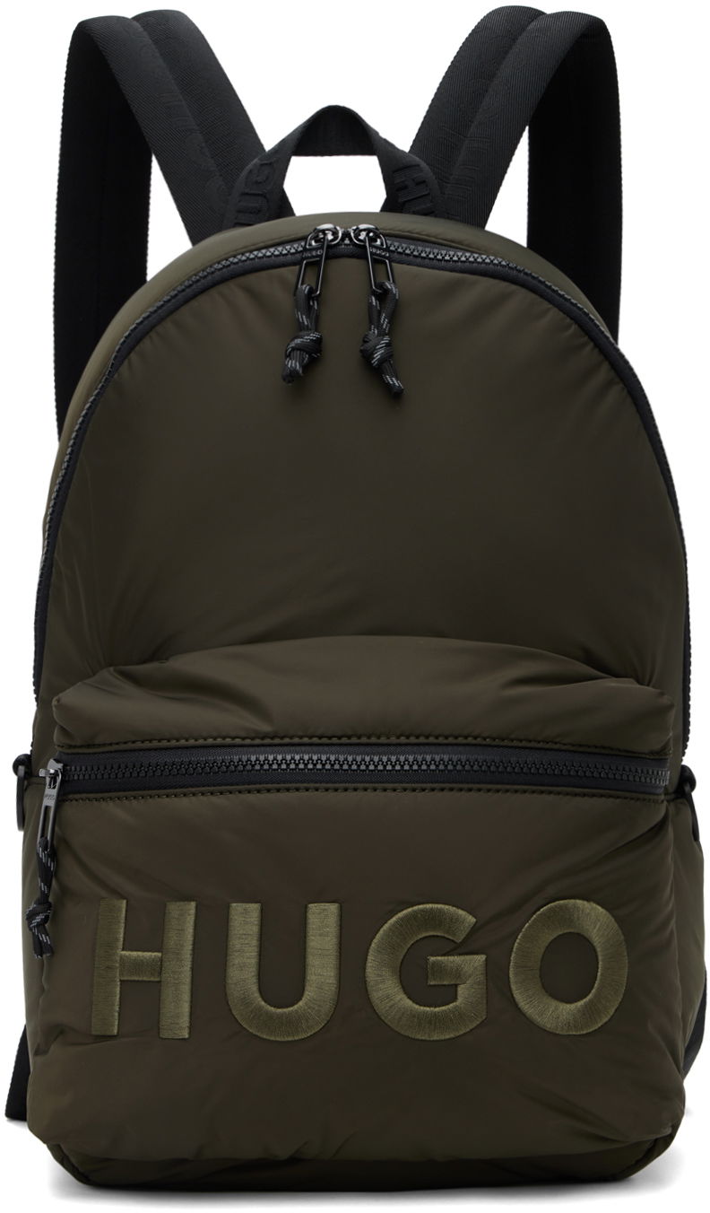 Reppu BOSS Embroidered Logo Backpack Vihreä | 50529437