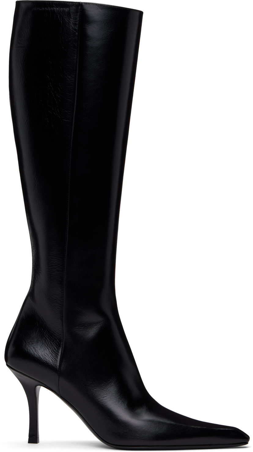 Takit Alexander Wang Alexander Wang Vivica 85mm Knee-High Boots Musta | 30125B040