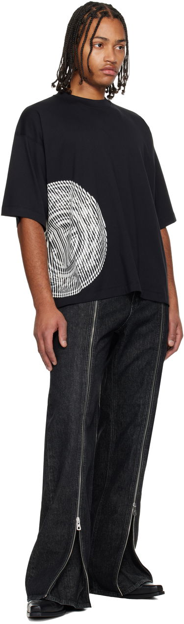 T-paita Jean Paul Gaultier 'JPG' Laurier Stamp Oversized Crewneck T-shirt Musta | 25/04-U-TO377-J017-0001, 3