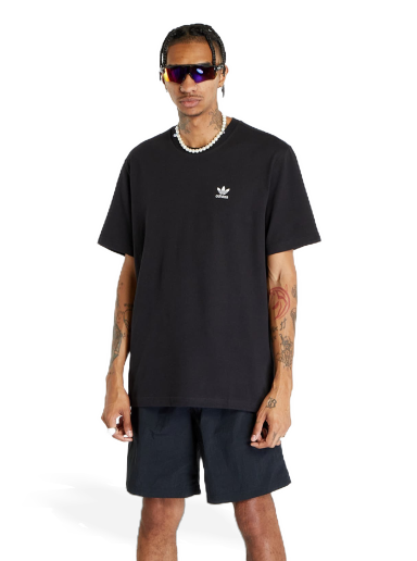T-paita adidas Originals Back+Front Trefoil Boxy Tee Musta | II5760