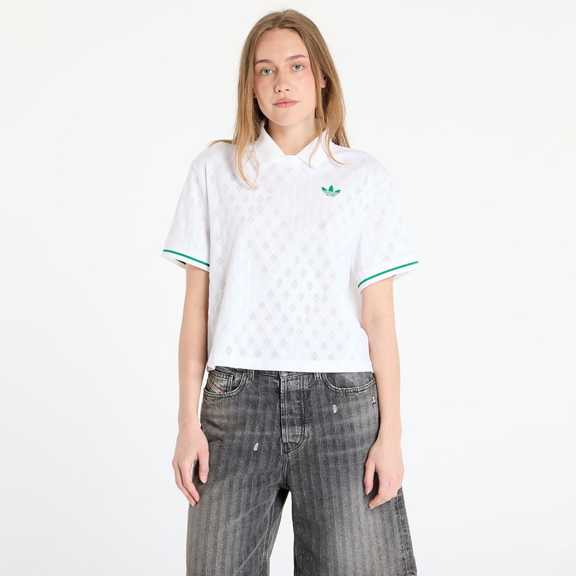 Poolopaita adidas Originals Tennis Climacool Polo Shirt Valkoinen | JM4734