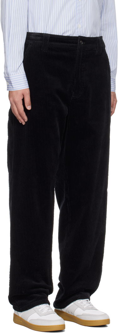 Cargo housut A.P.C. A.P.C. Fergus Corduroy Pants Musta | COHDW-M08500, 1