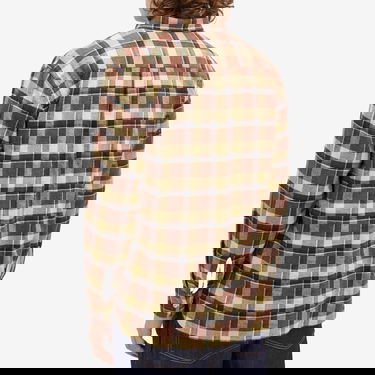 Paita Universal Works Universal Works Lazy Day Check Shirt, Large Ruskea | P31205-YRB, 3