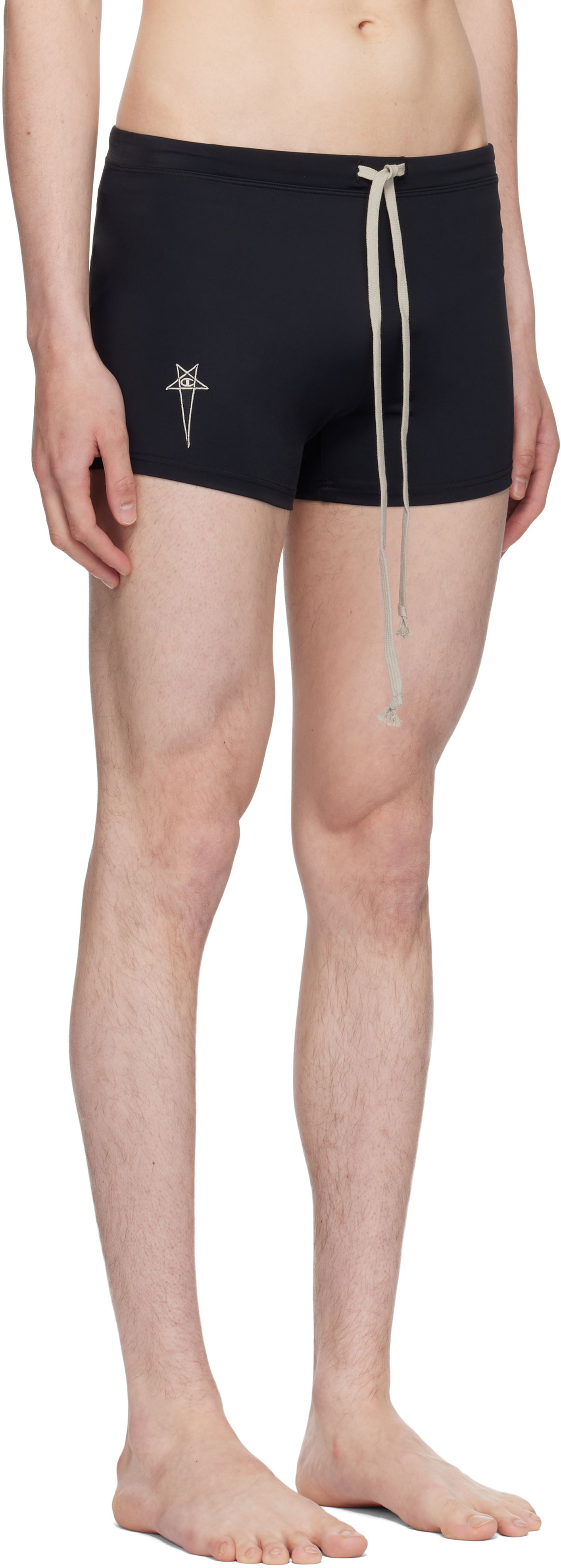 Uimapuvut Rick Owens Rick Owens Champion Edition Jersey Swim Shorts Musta | CM01E1691 CHJMW SWIM JERSEY, 1