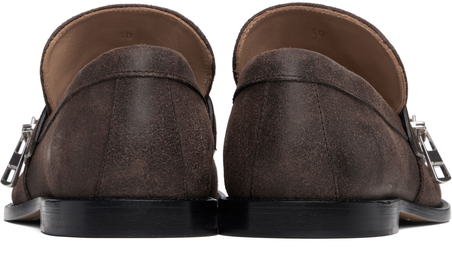 Tennarit ja kengät JW Anderson Suede Zipper Biker Loafers Ruskea | MC0002-LA0319, 1