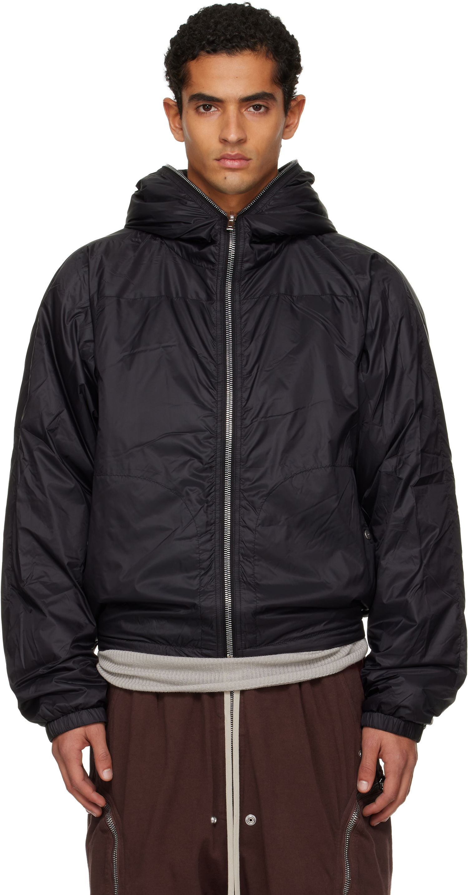 Tuulitakki Rick Owens Rick Owens DRKSHDW Sealed Windbreaker Jacket Musta | DU02E7770 NP, 0
