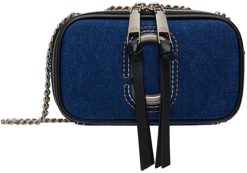 Olkalaukku Marc Jacobs Marc Jacobs 'The Denim Chain Snapshot' Crossbody Bag Sininen | 2F4HCR027H05
