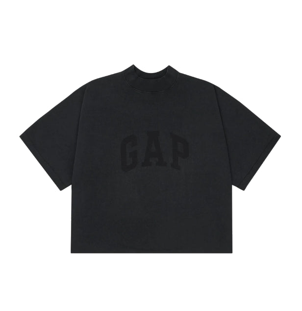 T-paita GAP Yeezy Gap Engineered by Balenciaga Washed T-Shirt Musta | 473112-00