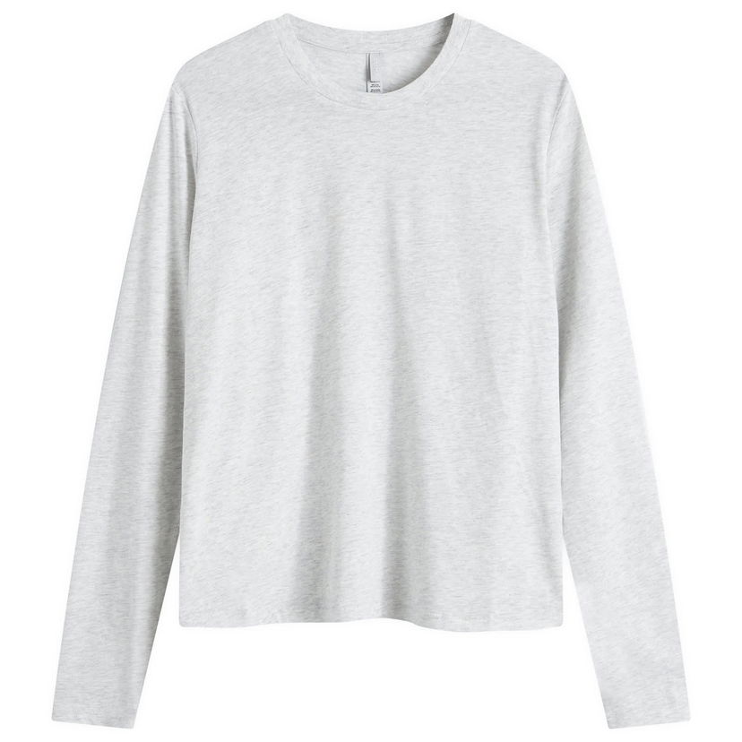 T-paita SKIMS Relaxed Long Sleeve T-Shirt Harmaa | LS-LST-6976W-LHG