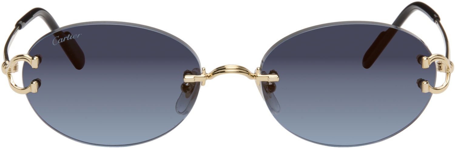 Aurinkolasit Cartier C de Cartier Rimless Oval Gradient Sunglasses Sininen | CT0551S-002, 0