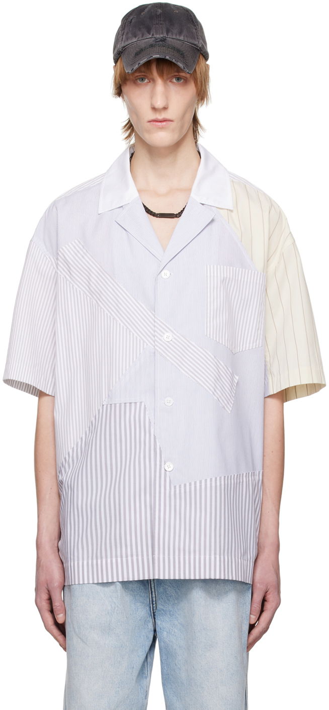 Paita Feng Chen Wang Feng Chen Wang Multi Stripe Short Sleeve Shirt Monivärinen | FMS15SR15