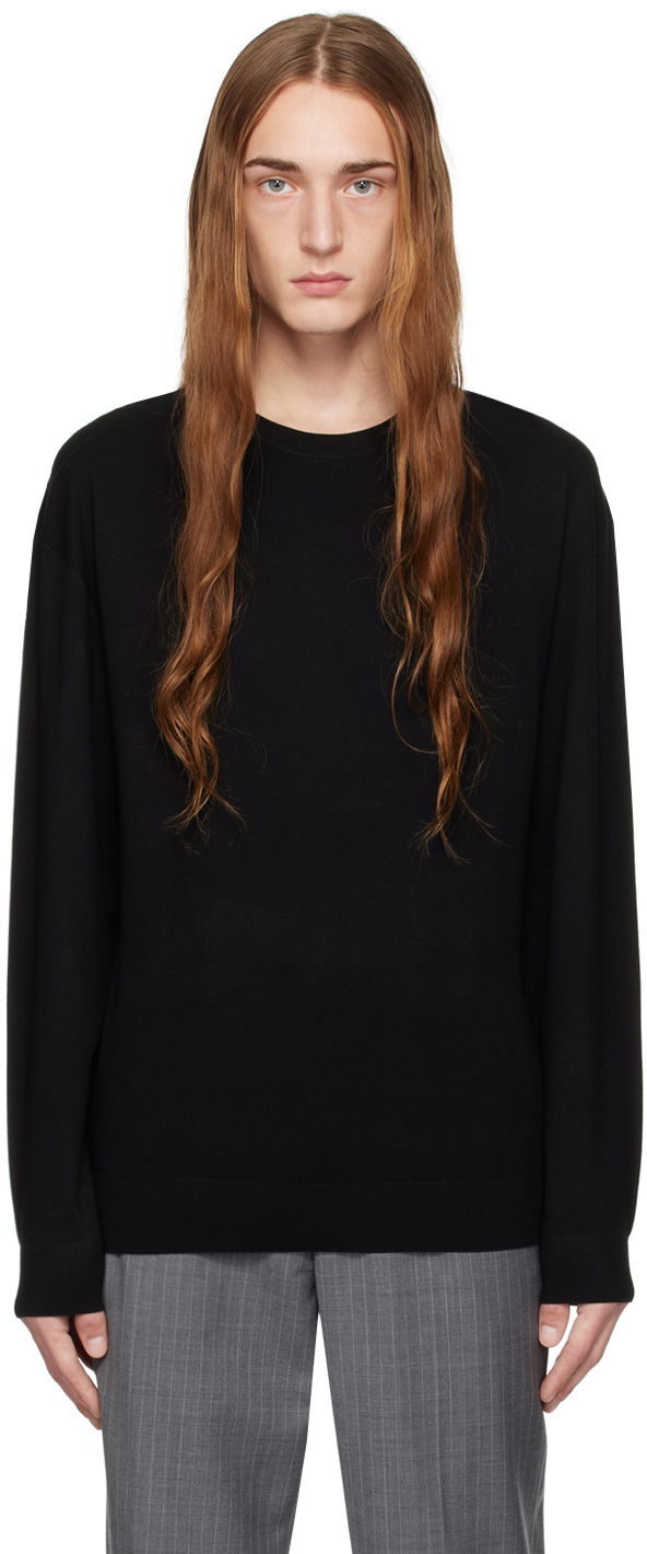 Villapaita Helmut Lang Helmut Lang Seamed Sweater Musta | N09HM705
