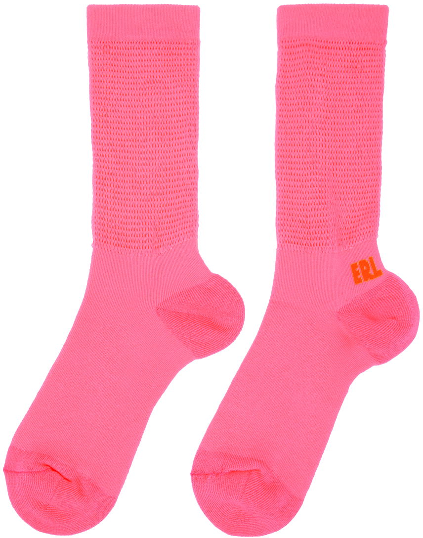 Sukat ERL ERL Open Knit Socks Vaaleanpunainen | ERL06K009, 1