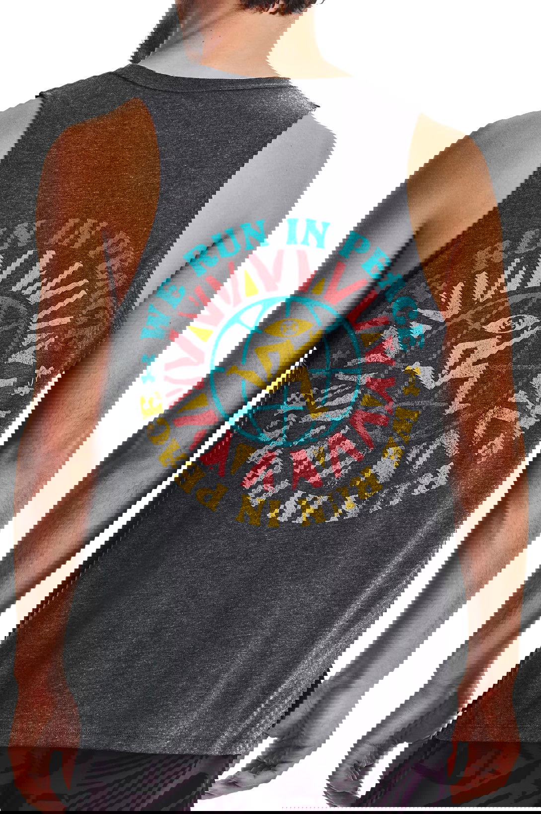 Tankkitoppi Under Armour Graphic Tank Top We Run in Peace Monivärinen | 1376985-001, 1