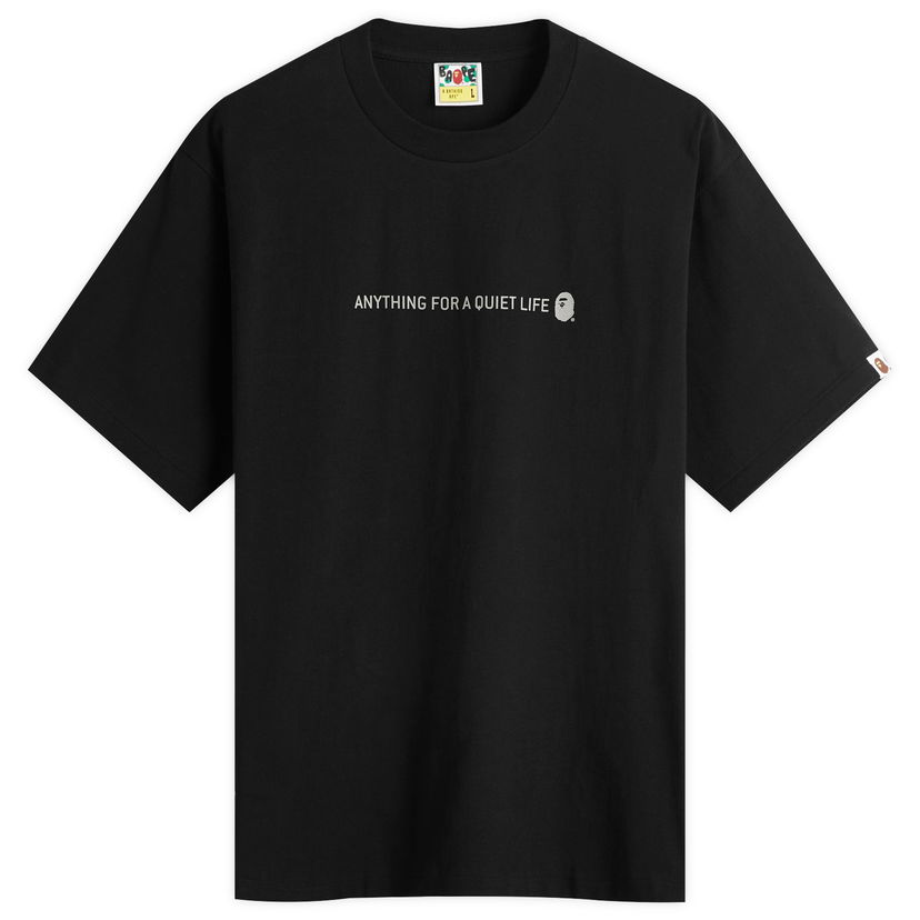 T-paita BAPE Reflector Industrial Logo T-Shirt, Size Large Musta | 001TEL301050M-BLK