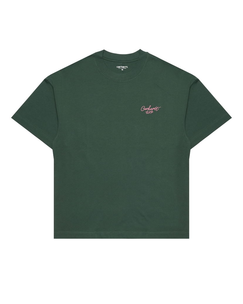 T-paita Carhartt WIP Signature Script T-Shirt Vihreä | I033828.2JFXX