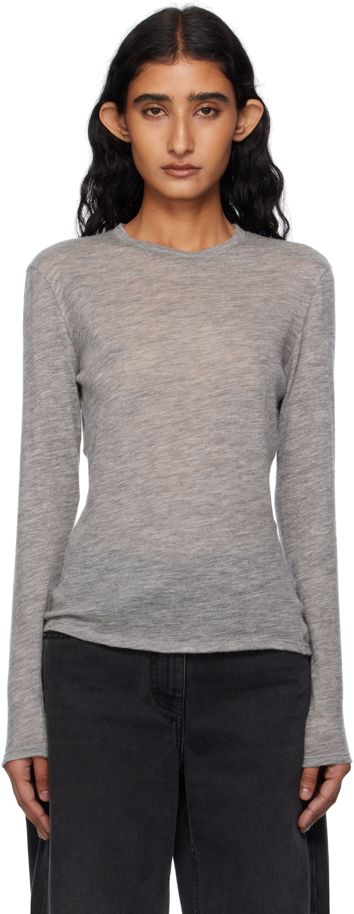 Villapaita The Row The Row Iverness Long Sleeve Sweater Harmaa | 5590-K52, 0