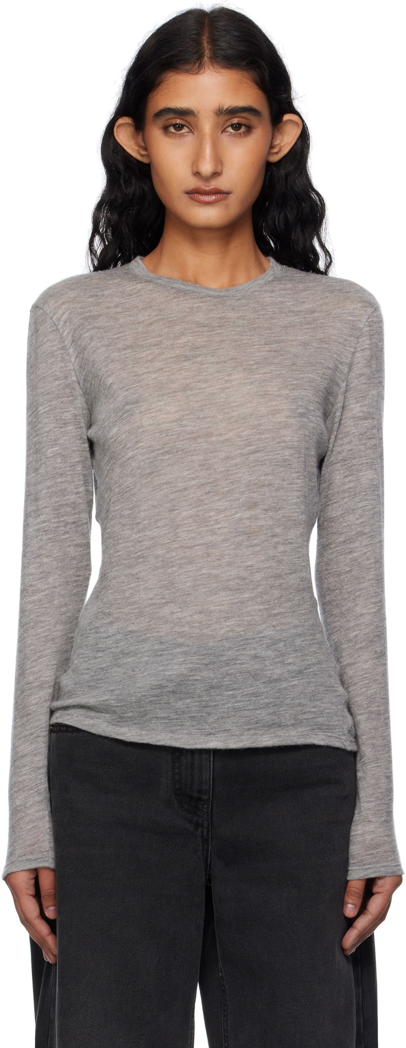 Villapaita The Row The Row Iverness Long Sleeve Sweater Harmaa | 5590-K52
